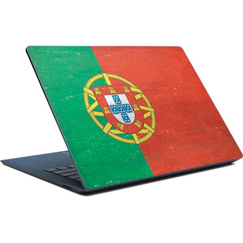 Portugal Flag Distressed Surface Laptop Skin